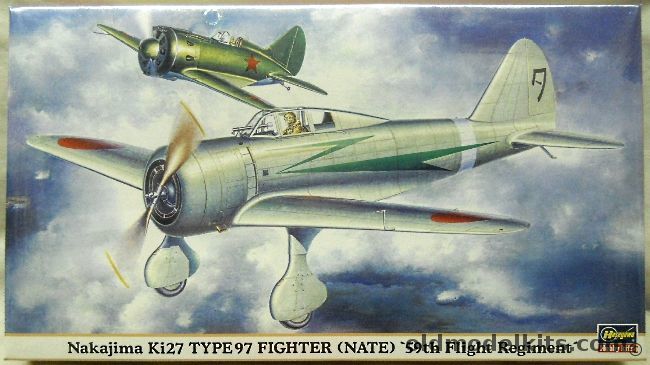 Hasegawa 1/48 Nakajima Ki-27 Type 97 Fighter Nate 59th Flight Regiment, 09310 plastic model kit